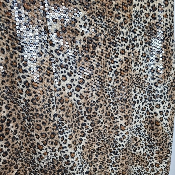Sue Wong Leopard Sequin Cocktail Dress - Picture 9 of 14